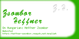 zsombor heffner business card